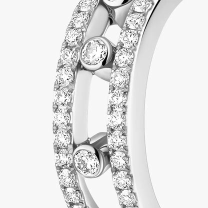 [Polaidi Jewelry]Diamond Pave_ Hoop Earrings Move