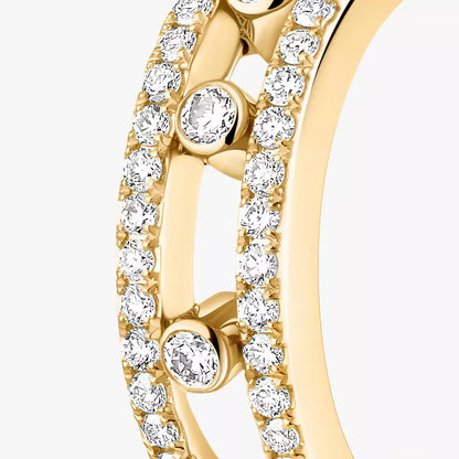 [Polaidi Jewelry]Diamond Pave_ Hoop Earrings Move