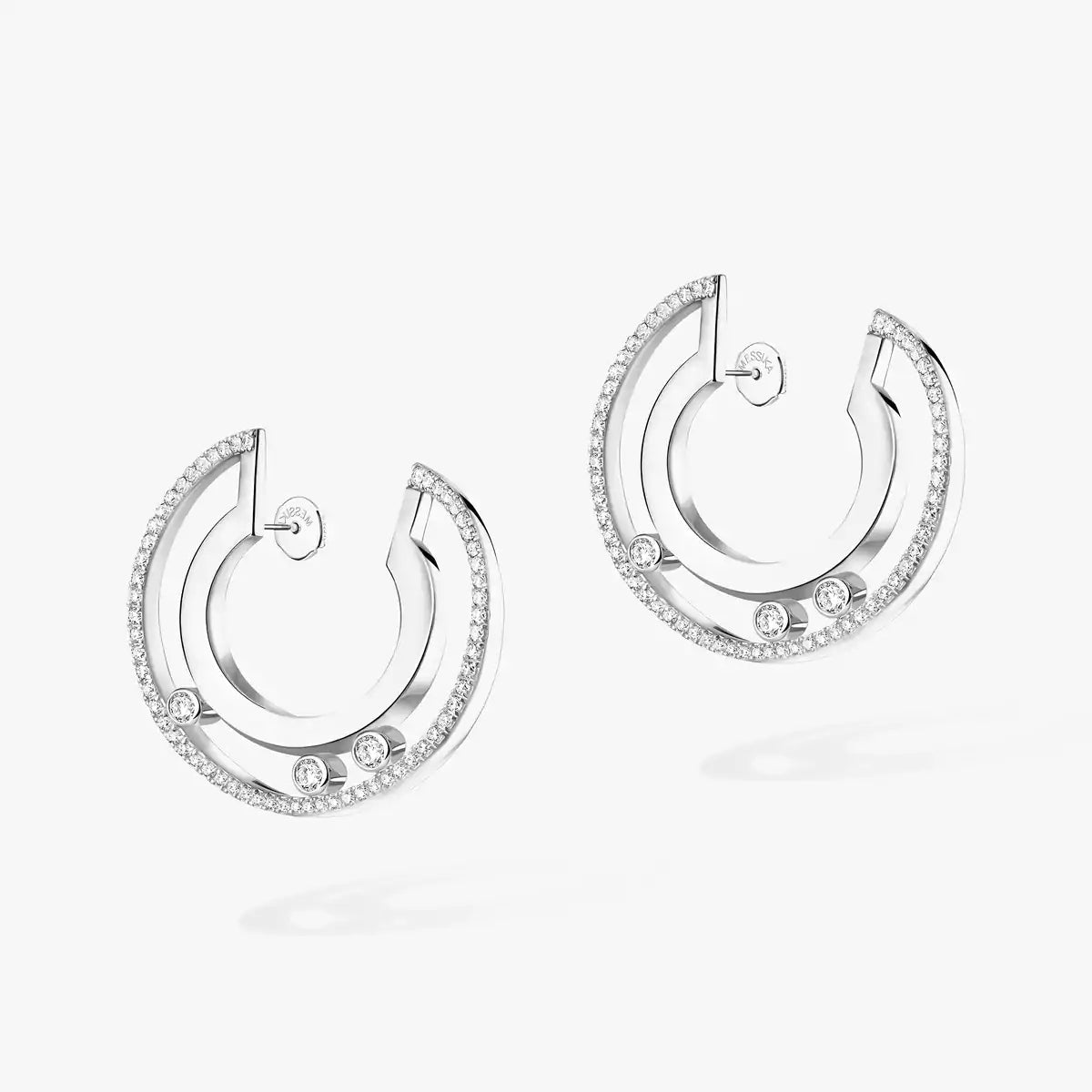 [Polaidi Jewelry] Move Romane Small Diamond Hoop Earrings