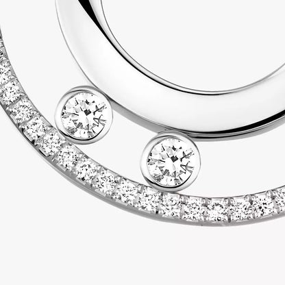 [Polaidi Jewelry]Move Romane Small Diamond Hoop Earrings
