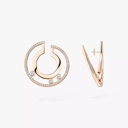 [Polaidi Jewelry] Move Romane Small Diamond Hoop Earrings