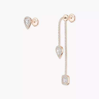 [Polaidi Jewelry]Diamond Drop Earrings My Twin