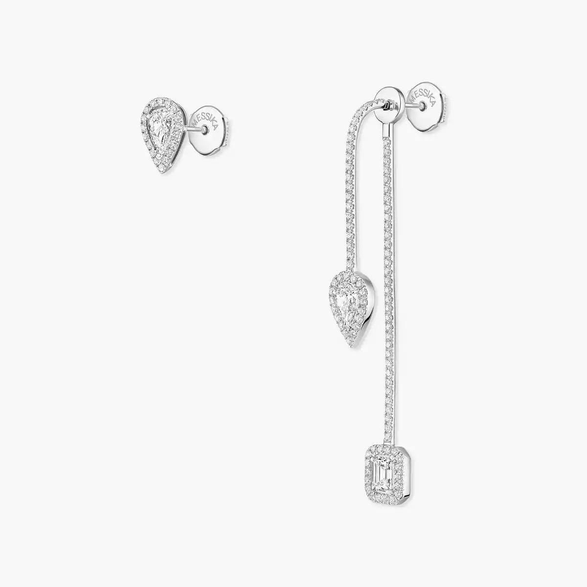 [Polaidi Jewelry]Diamond Drop Earrings My Twin