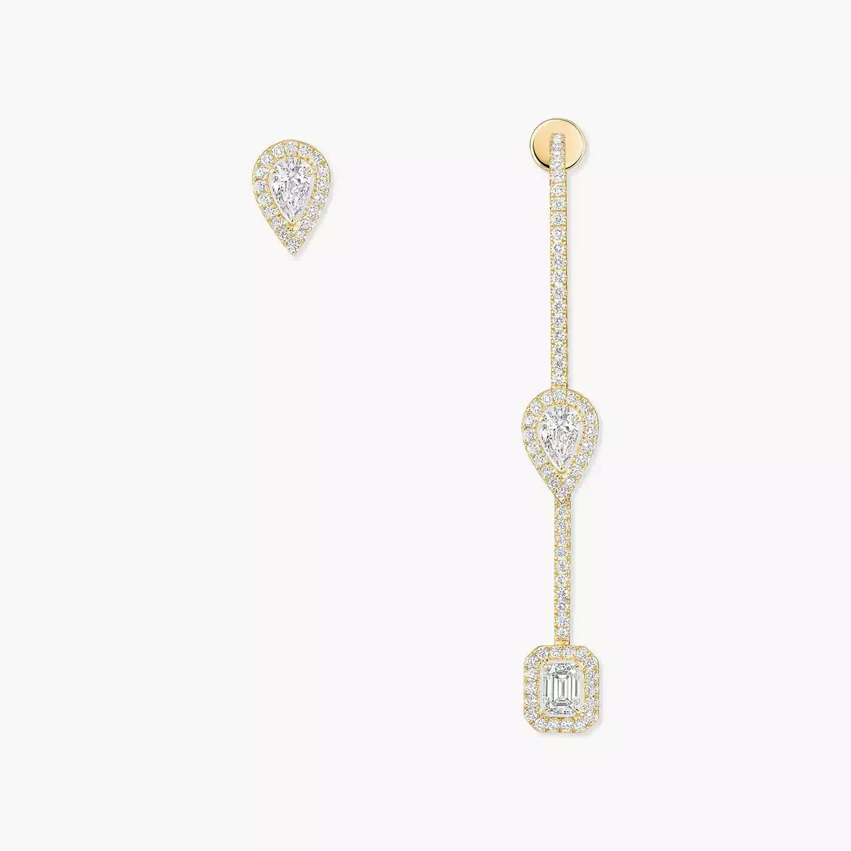 [Polaidi Jewelry]Diamond Drop Earrings My Twin