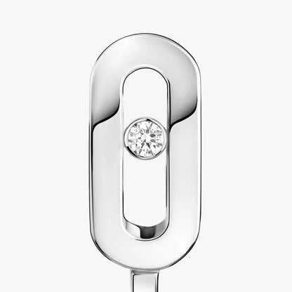 [Polaidi Jewelry]Diamond Mini Hoop Earrings Move Classique