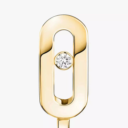 [Polaidi Jewelry]Diamond Mini Hoop Earrings Move Classique