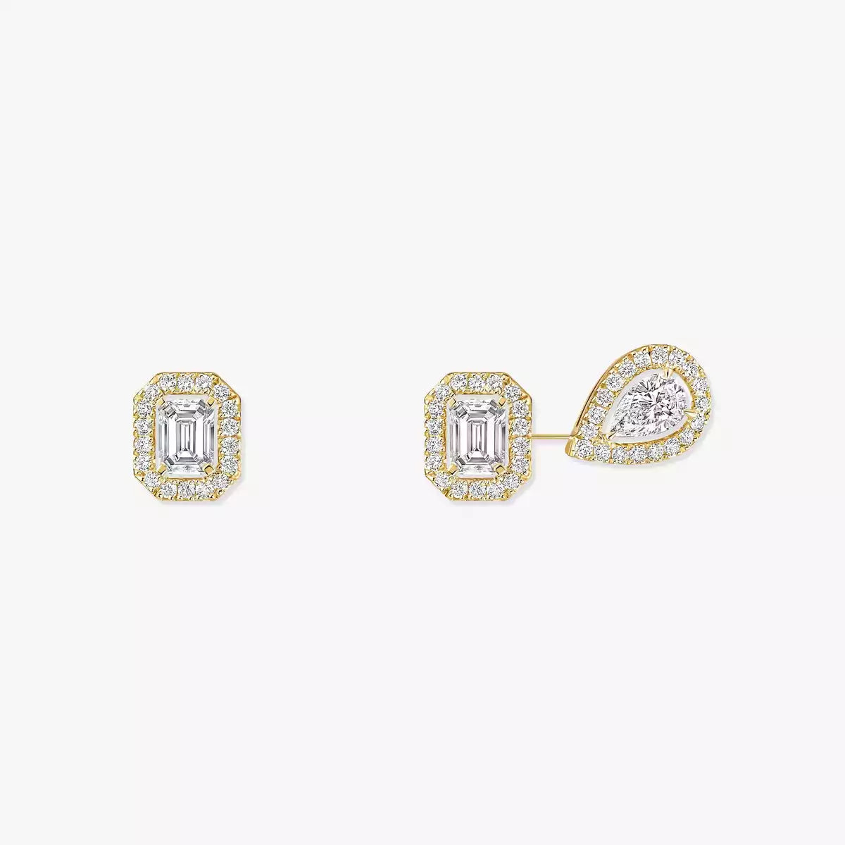 [Polaidi Jewelry]Diamond Earrings 0,10ct My Twin 1+2