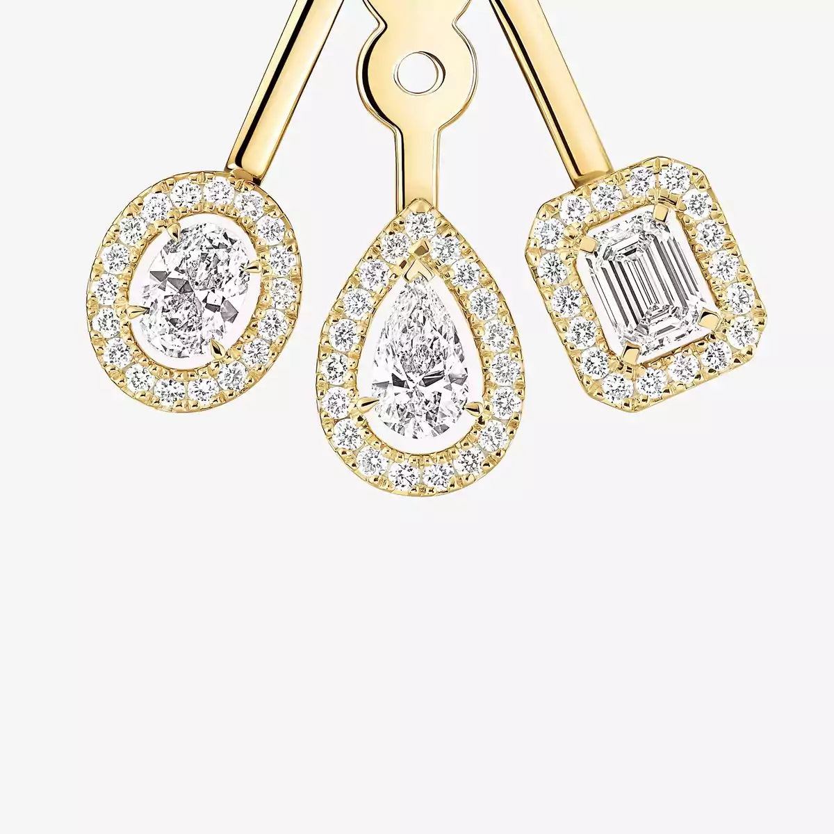 [Polaidi Jewelry] My Twin Trio  Diamond Earrings