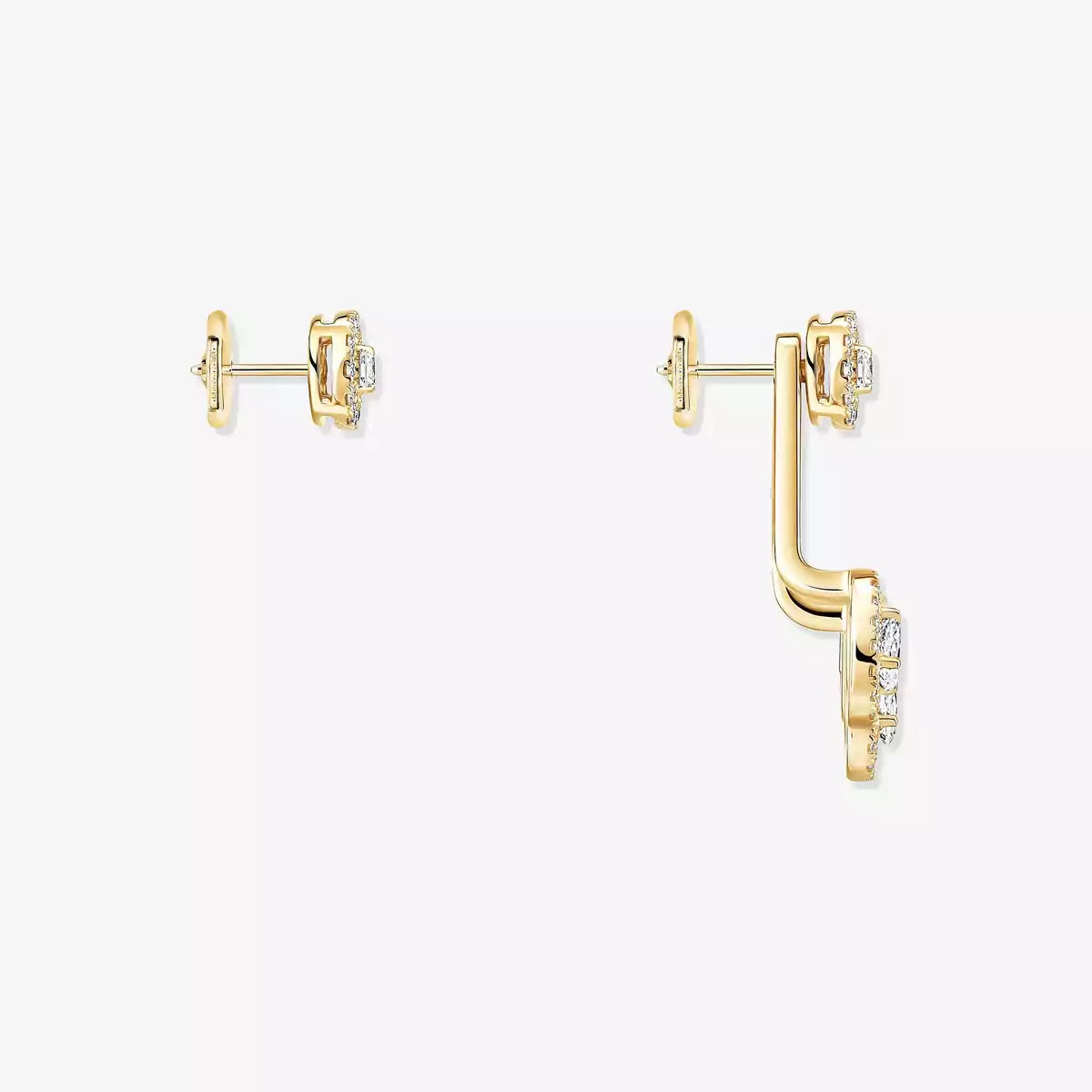 [Polaidi Jewelry] My Twin Trio  Diamond Earrings