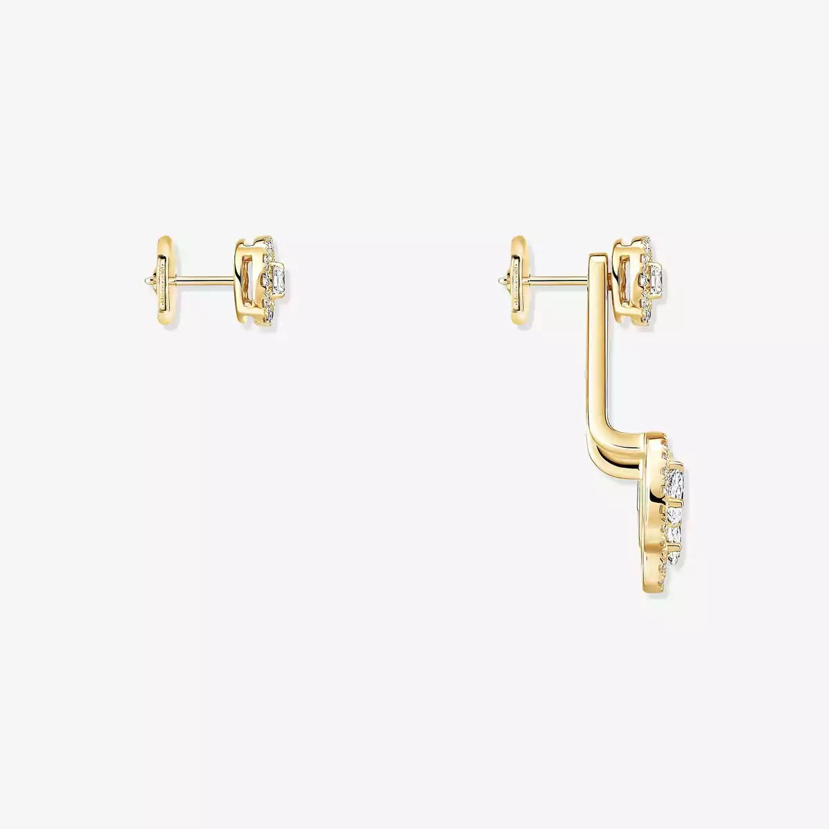 [Polaidi Jewelry] My Twin Trio  Diamond Earrings