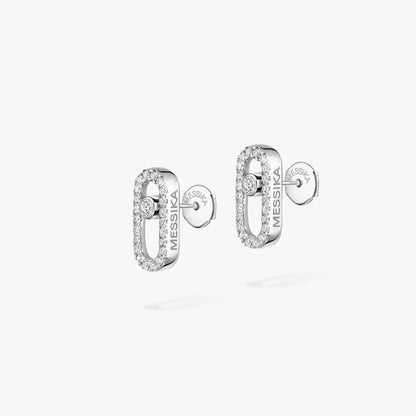 [Polaidi Jewelry]Move Uno Diamond Earrings