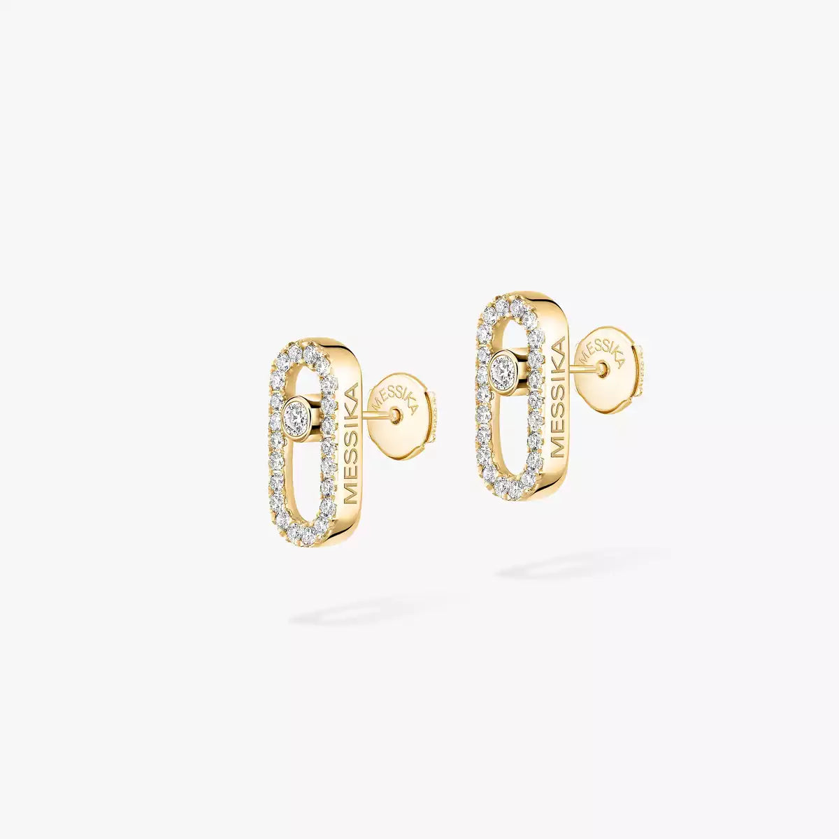 [Polaidi Jewelry]Move Uno Diamond Earrings