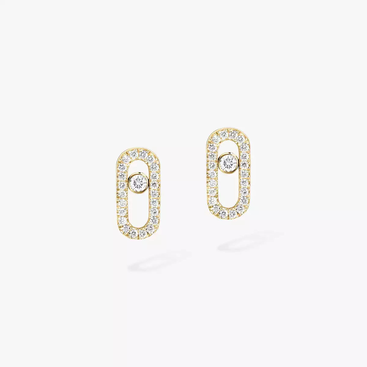 [Polaidi Jewelry]Move Uno Diamond Earrings