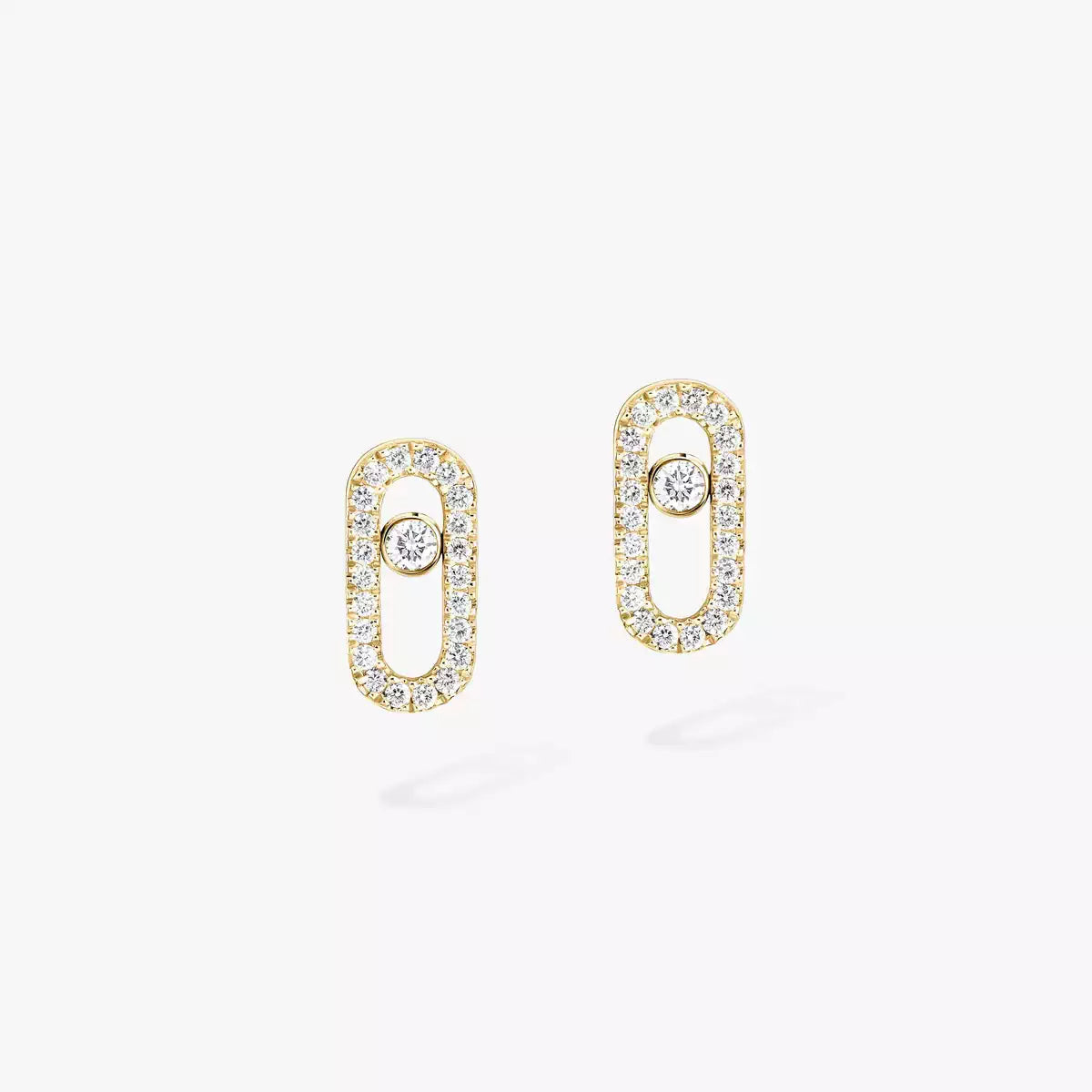 [Polaidi Jewelry]Move Uno Diamond Earrings