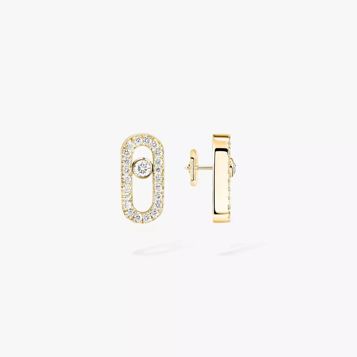 [Polaidi Jewelry]Move Uno Diamond Earrings