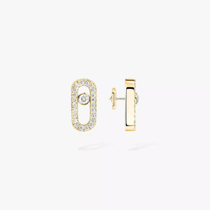 [Polaidi Jewelry]Move Uno Diamond Earrings