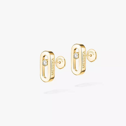 [Polaidi Jewelry]Move Uno Diamond Stud Earrings