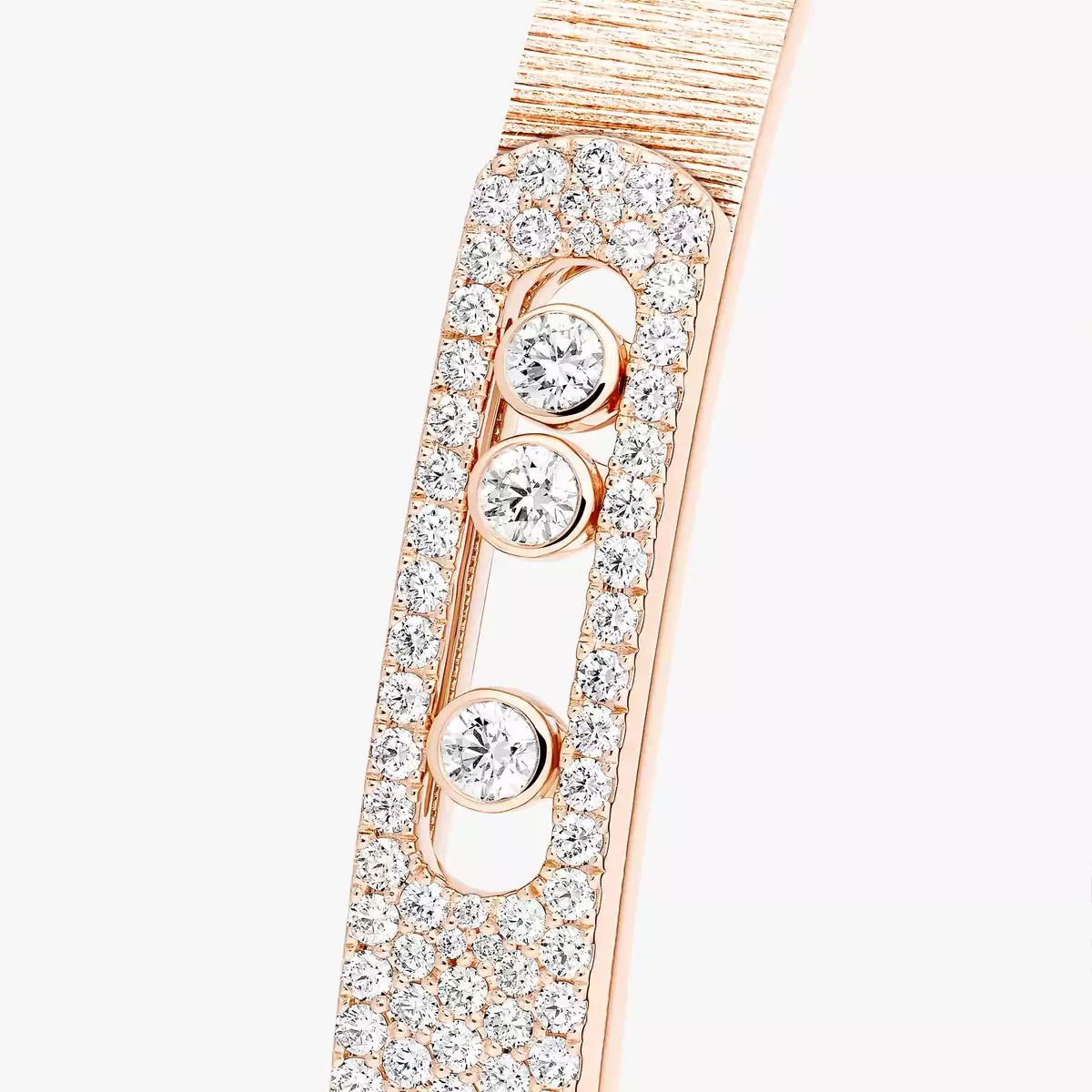 [Polaidi Jewelry]Move Noa Ciselé half pavé bangle