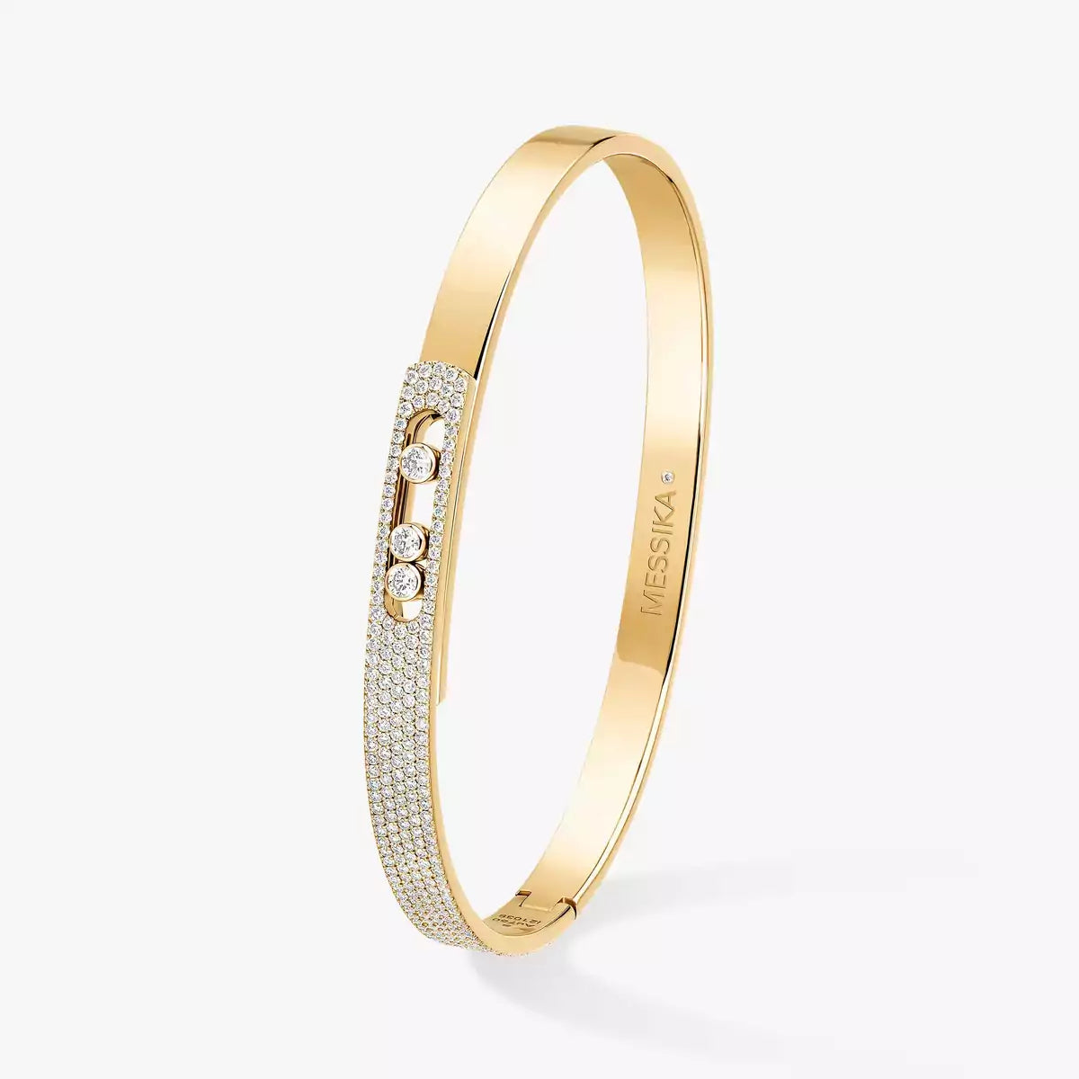 [Polaidi Jewelry]Move Noa Rose Gold Pav¨¦ Diamond Bangle Bracelet