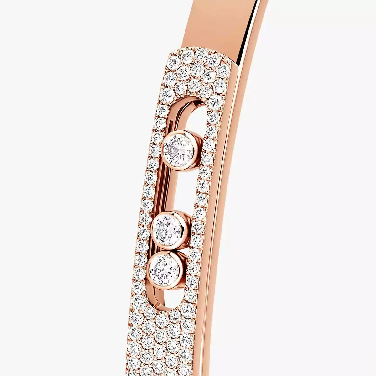 [Polaidi Jewelry]Move Noa Rose Gold Pavé Diamond Bangle Bracelet