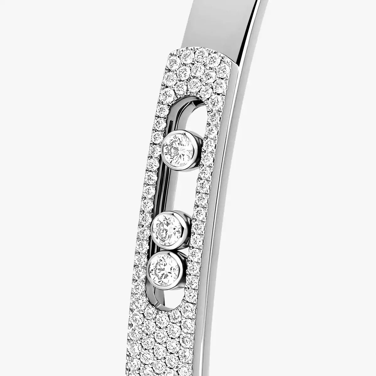 [Polaidi Jewelry]Move Noa Rose Gold Pav¨¦ Diamond Bangle Bracelet