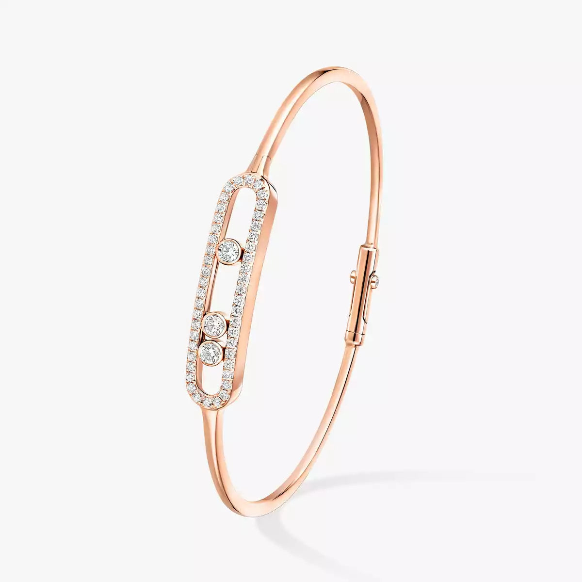 [Polaidi Jewelry]Move Pavé Diamond Bangle Bracelet M