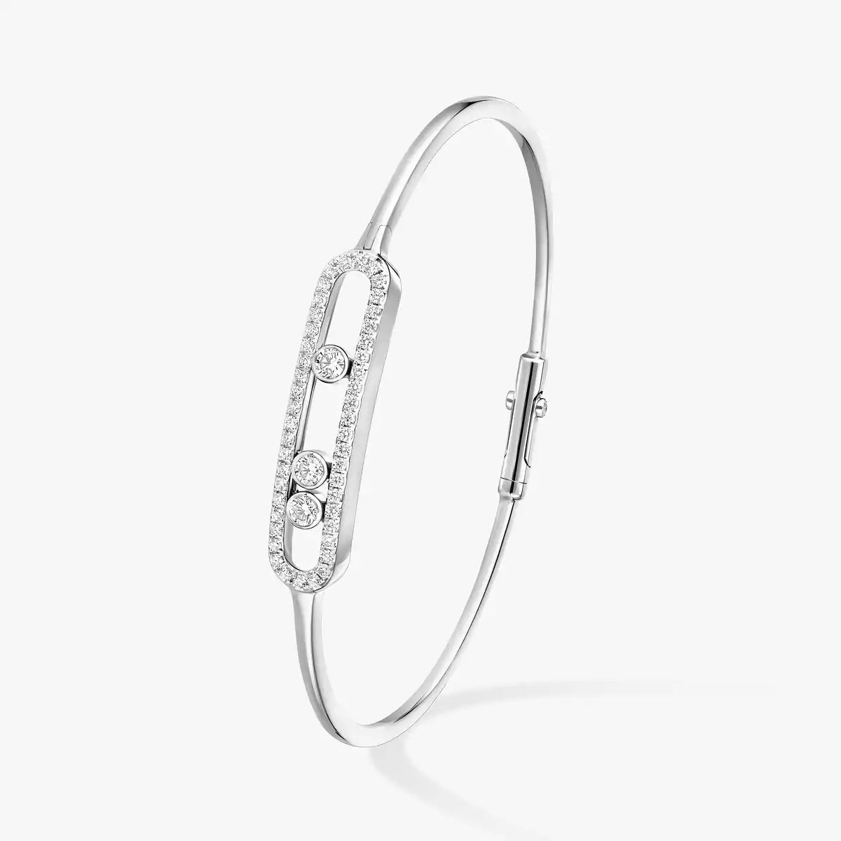 [Polaidi Jewelry]Move Pav¨¦ Diamond Bangle Bracelet M
