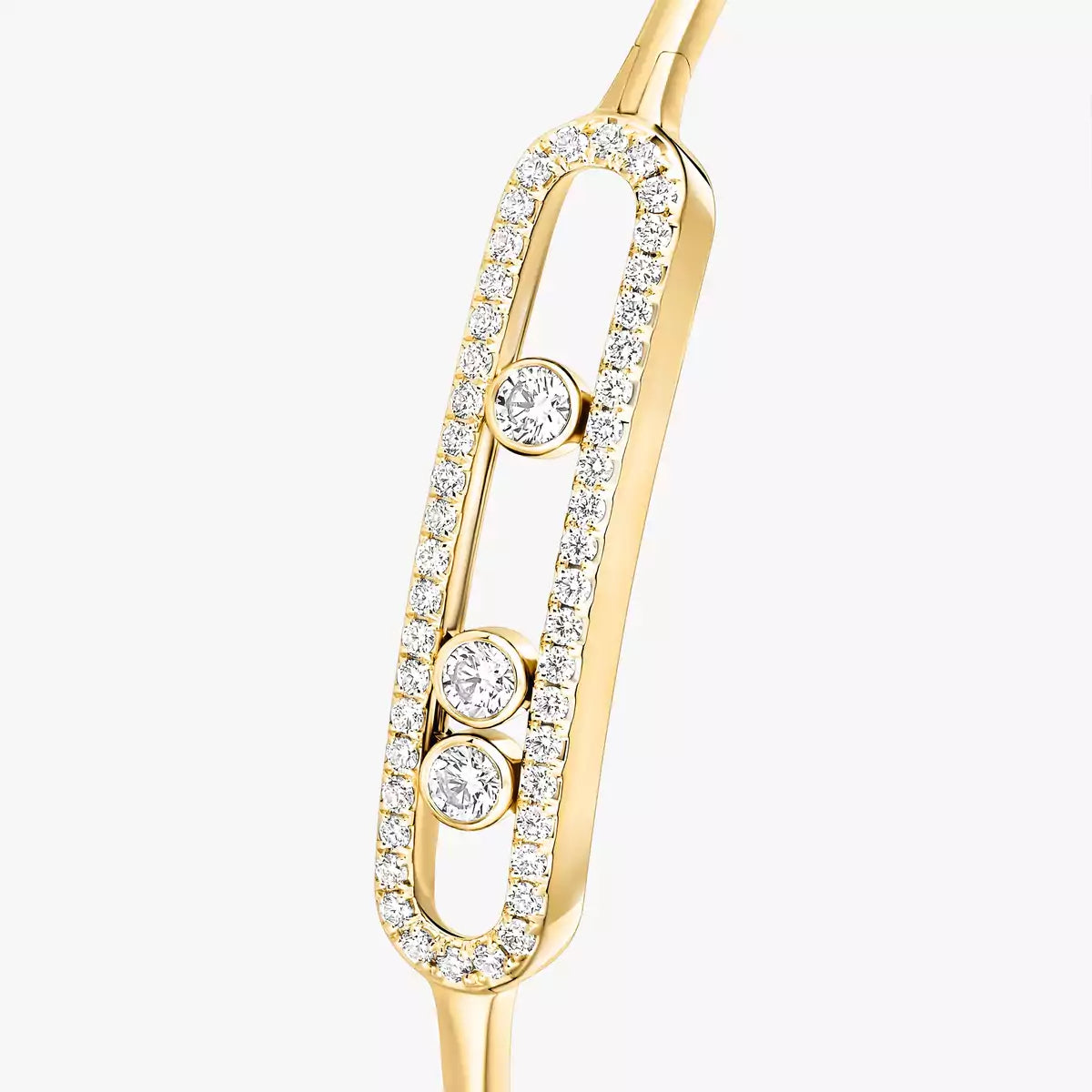 [Polaidi Jewelry]Move Pav¨¦ Diamond Bangle Bracelet M
