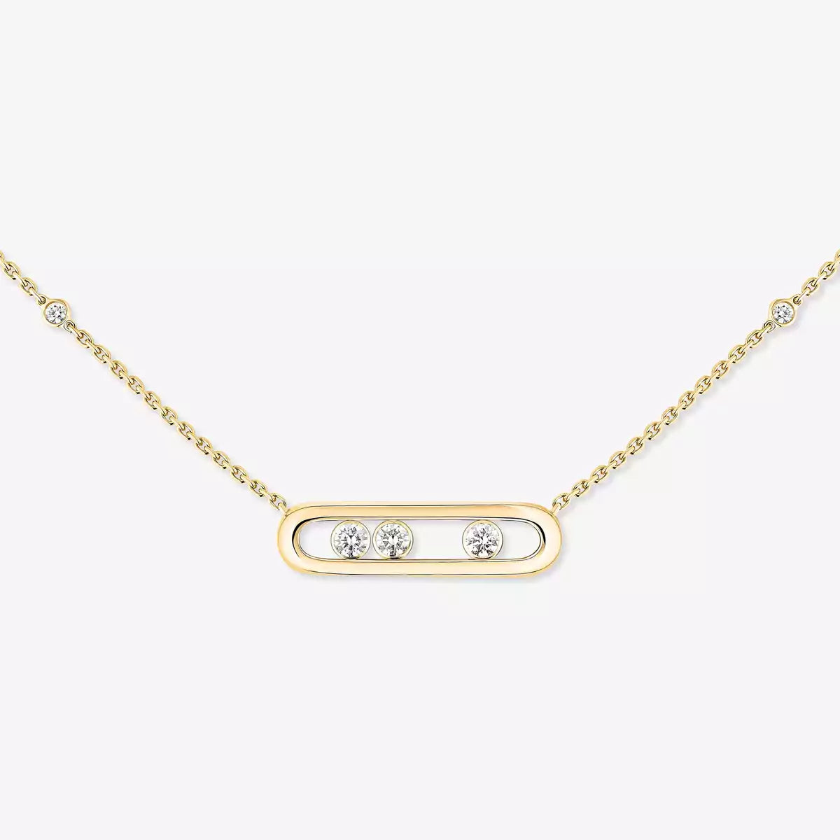 [Polaidi Jewelry] Baby Move Gold Diamond Necklace