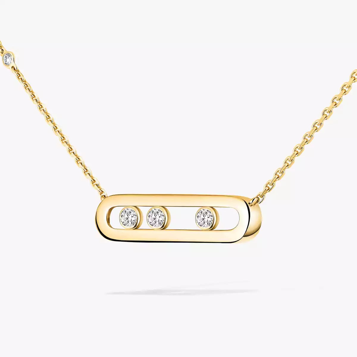 [Polaidi Jewelry] Baby Move Gold Diamond Necklace