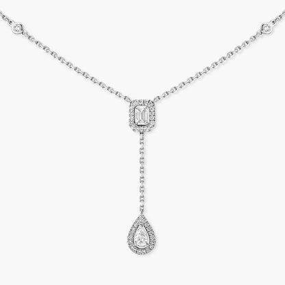 [Polaidi Jewelry]Gold Diamond Tie Necklace