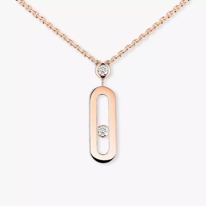 [Polaidi Jewelry] Move Uno Gold Diamond Long Necklace