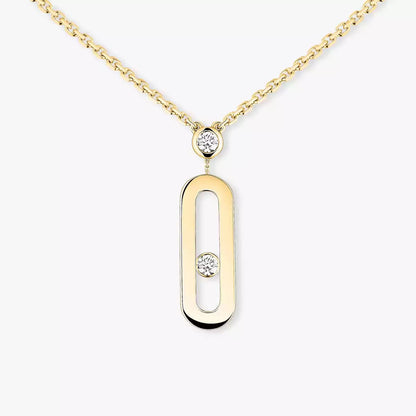[Polaidi Jewelry] Move Uno Gold Diamond Long Necklace