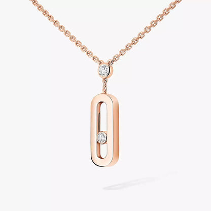 [Polaidi Jewelry] Move Uno Gold Diamond Long Necklace
