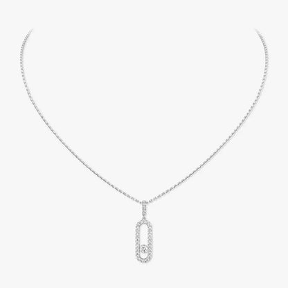 [Polaidi Jewelry]Move Uno Diamond Necklace in Rose Gold