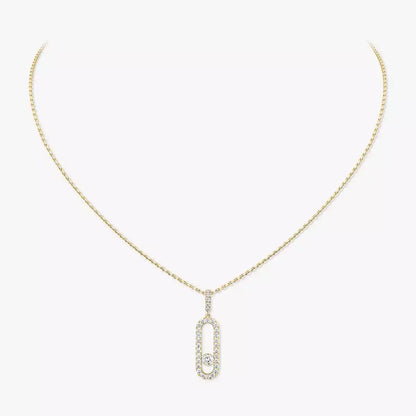 [Polaidi Jewelry]Move Uno Diamond Necklace in Rose Gold