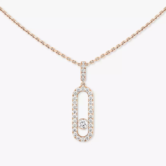 [Polaidi Jewelry]Move Uno Diamond Necklace in Rose Gold