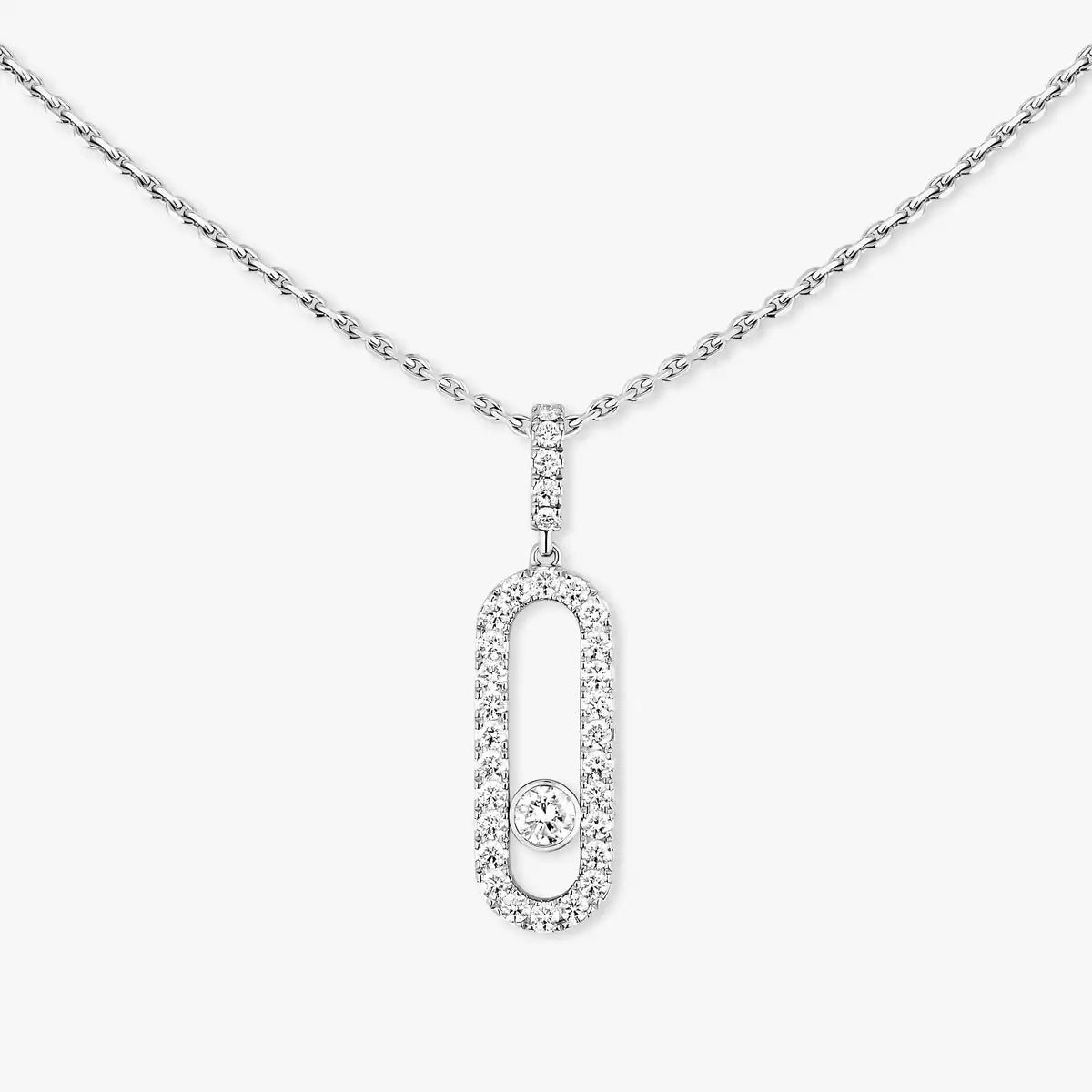 [Polaidi Jewelry]Move Uno Diamond Necklace in Rose Gold