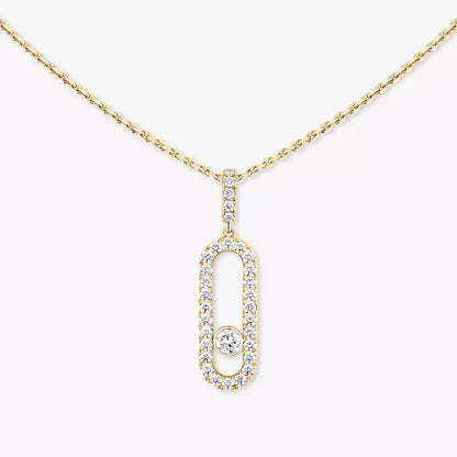 [Polaidi Jewelry]Move Uno Diamond Necklace in Rose Gold
