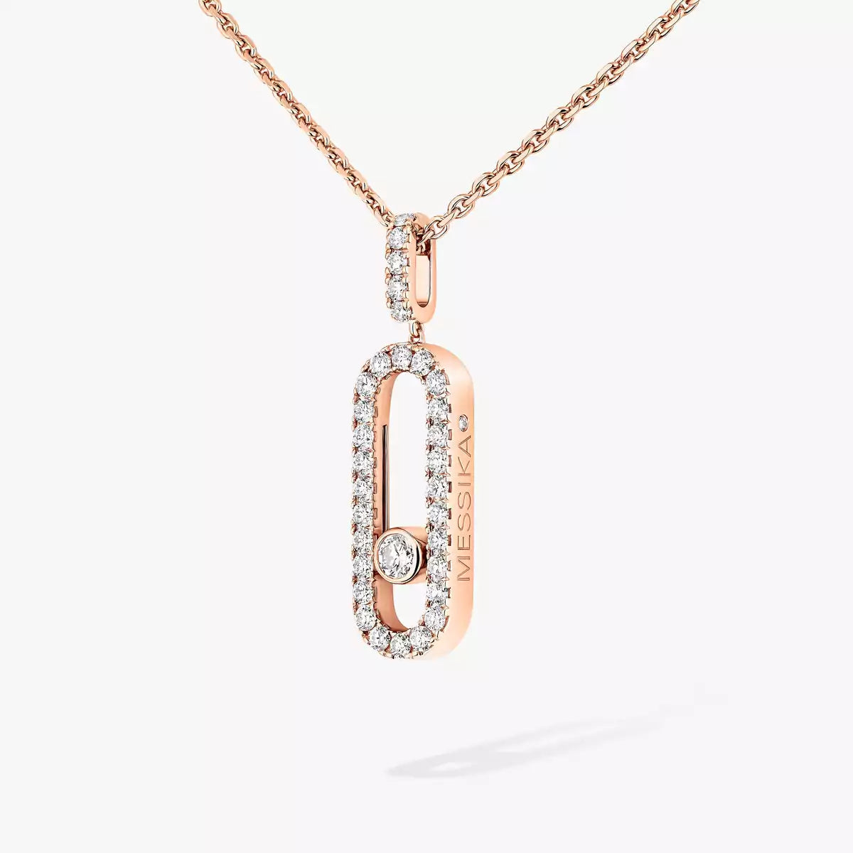 [Polaidi Jewelry]Move Uno Diamond Necklace in Rose Gold