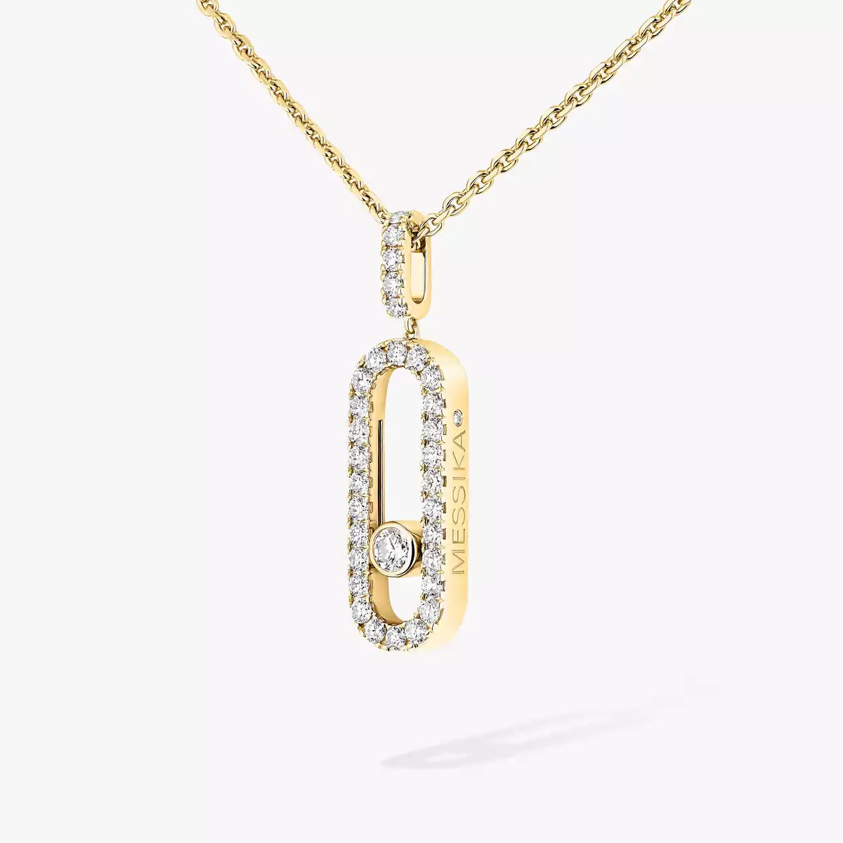 [Polaidi Jewelry]Move Uno Diamond Necklace in Rose Gold