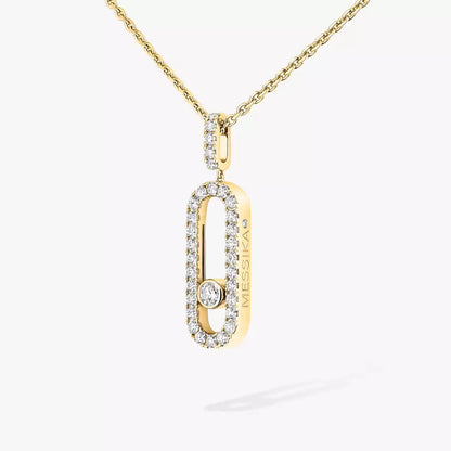 [Polaidi Jewelry]Move Uno Diamond Necklace in Rose Gold
