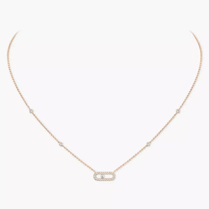 [Polaidi Jewelry]Diamond Necklace Move Uno