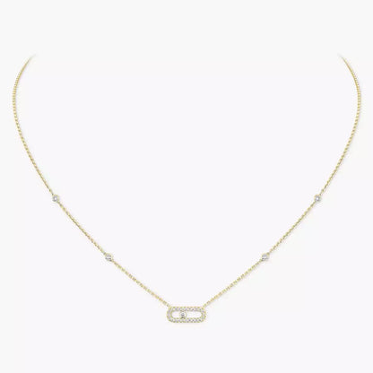 [Polaidi Jewelry]Diamond Necklace Move Uno