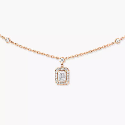 [Polaidi Jewelry]My Twin Diamond Necklace in Silver