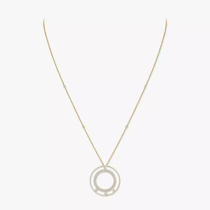 [Polaidi Jewelry]Move Romane Long Pave_-Set Diamond Necklace