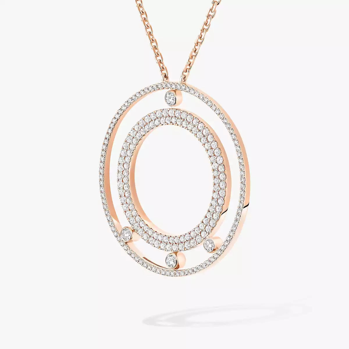 [Polaidi Jewelry]Move Romane Long Pave_-Set Diamond Necklace