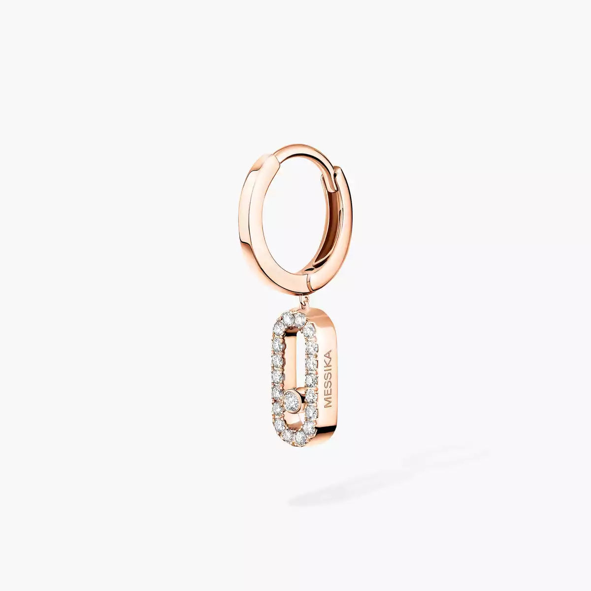 [Polaidi Jewelry]Move Uno Single Diamond Hoop Earring