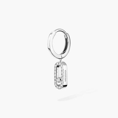 [Polaidi Jewelry]Move Uno Single Diamond Hoop Earring