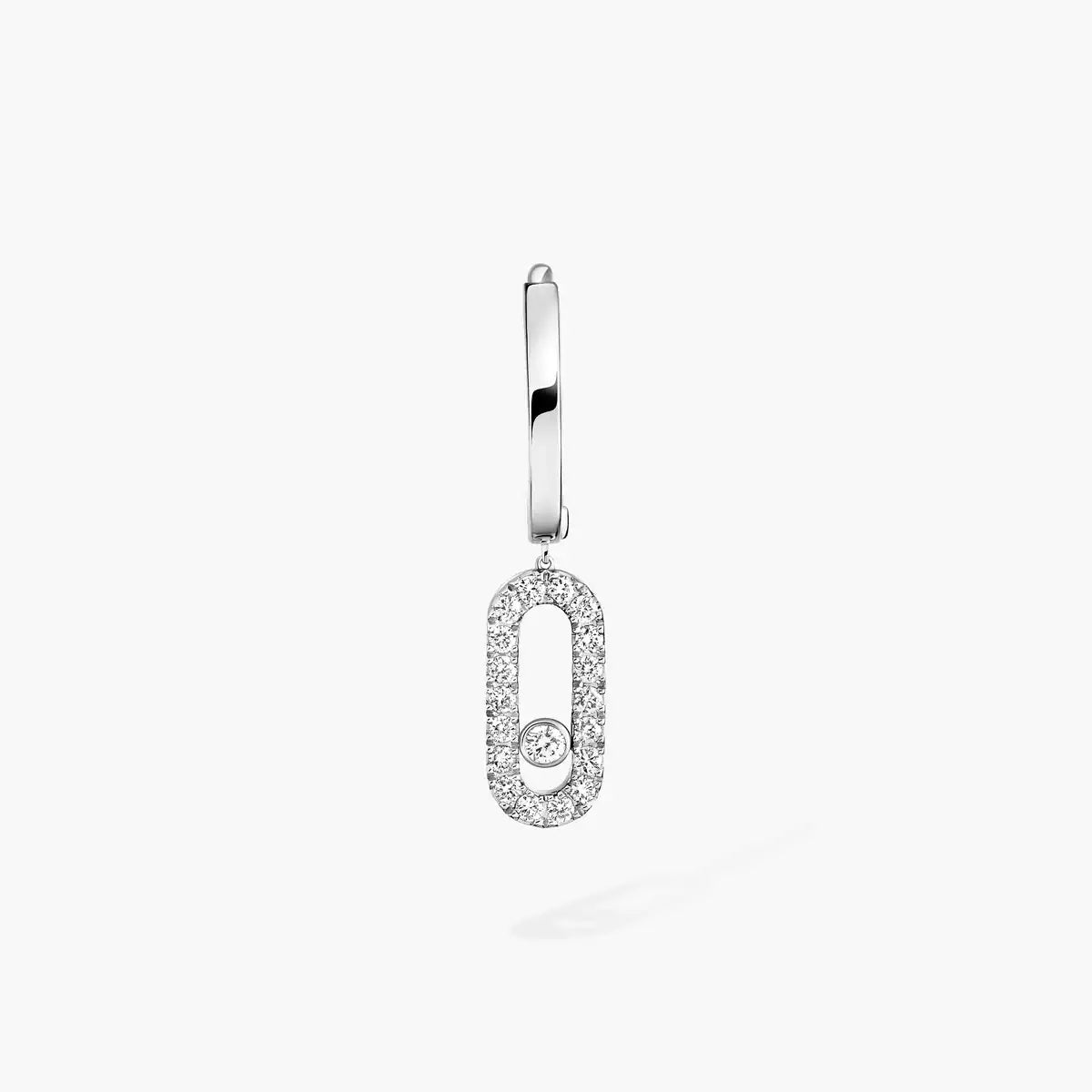 [Polaidi Jewelry]Move Uno Single Diamond Hoop Earring